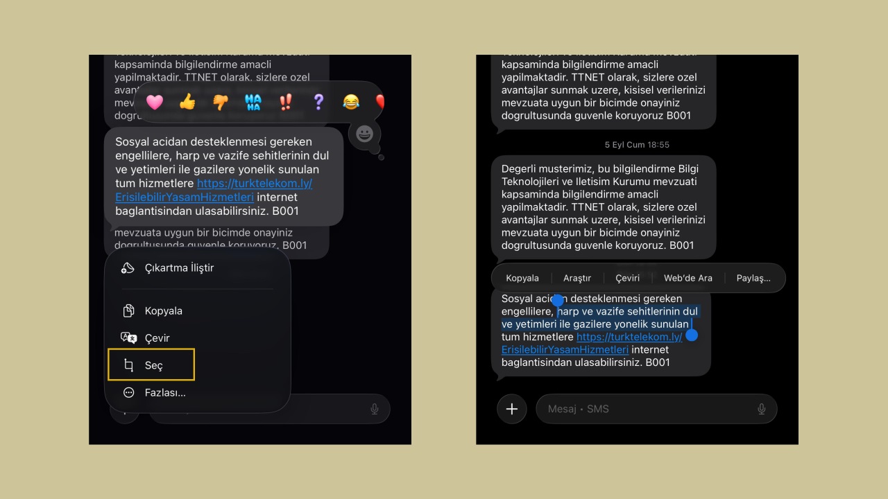 Mesaj Arka Planları