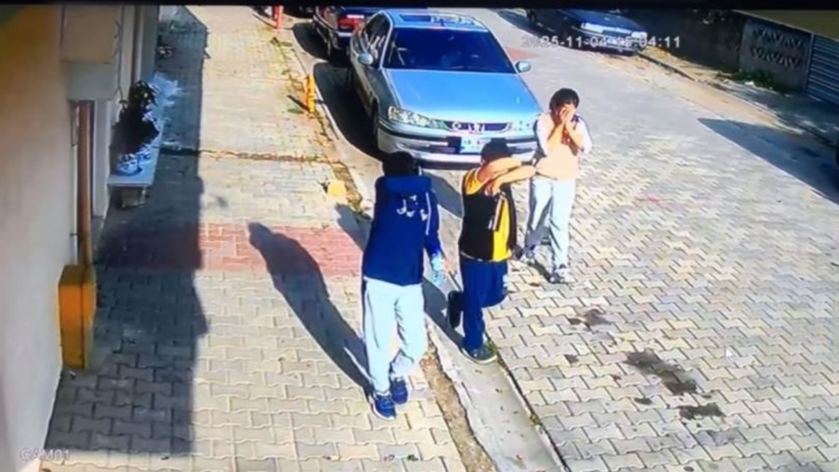 tekirdagda 3 cocuk park halindeki aractan sibop kapaklarini caldi W1X9vytY.jpg